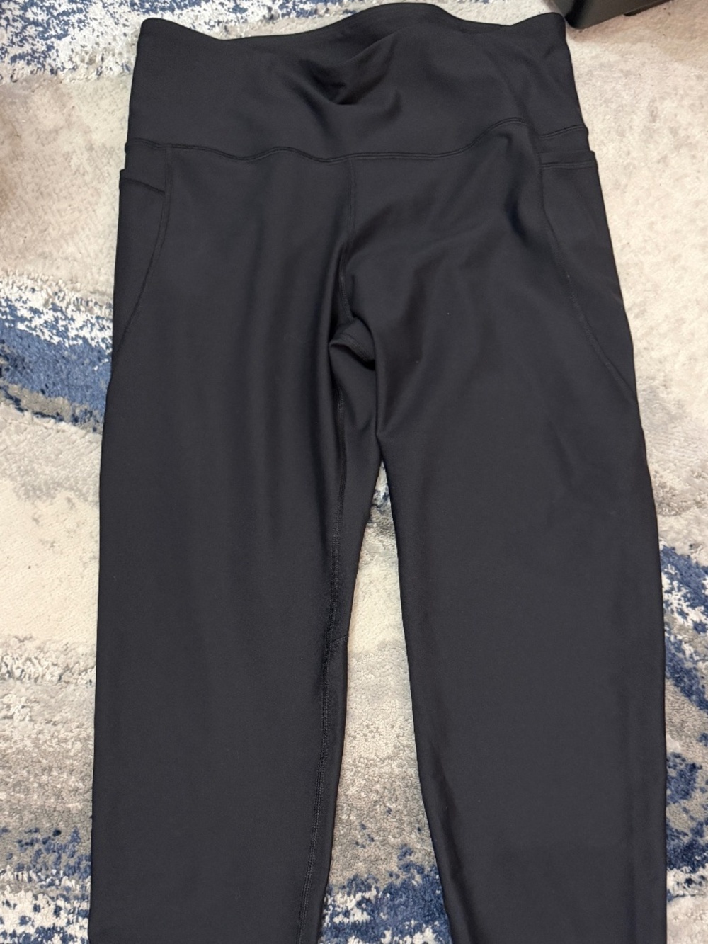 Old Navy Active Elevate Leggings XL Black High Rise Go-Dry Workout Athletic
